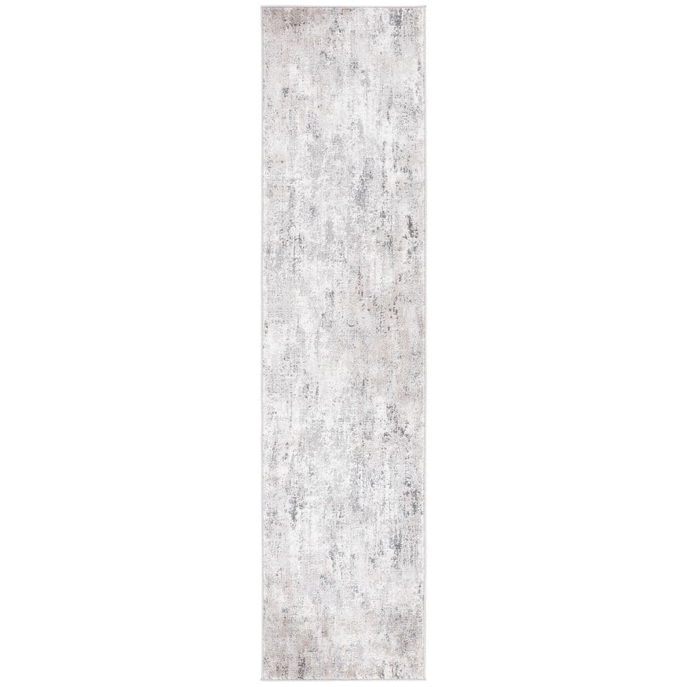 Vogue 2 ft. x 8 ft. Gray/Ivory Distressed Runner Rug price history on PriceWatchPro