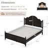 Dimensions and specifications diagram for a queen bed.