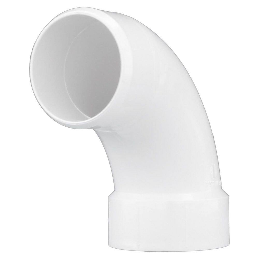 Charlotte Pipe 2 In PVC DWV 90 Degree Long Sweep 1 4 SPG X Hub Street 