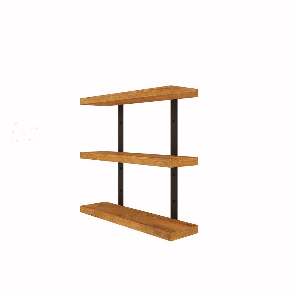 Intrinsic Haven Grace Rustic 20 in. W x 5.5 in. D Light Brown Pine Wood