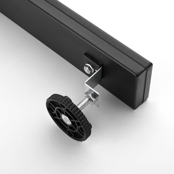 32 in. Linear Shower Drain with Leveling Feet in Matte Black