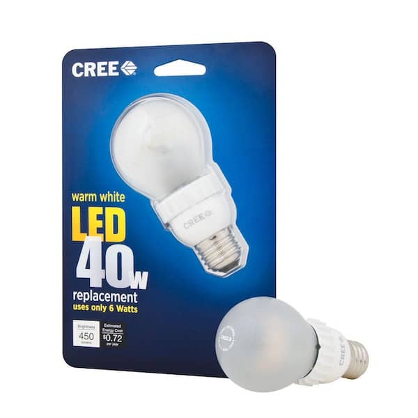 Cree 40W Equivalent Warm White (2700K) A19 Dimmable LED Light Bulb