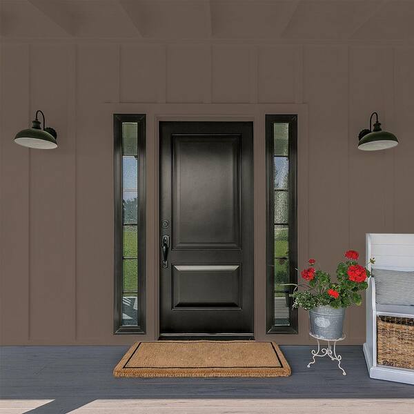 Glidden Premium 5 gal. PPG1076-7 Ground Coffee Flat Exterior Latex