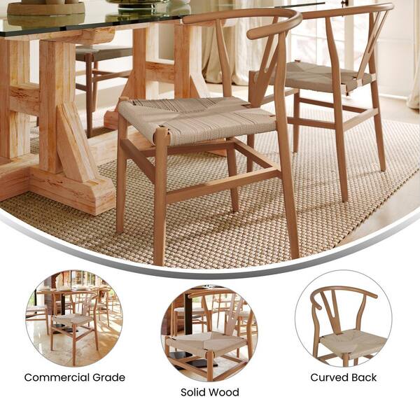 Carnegy Avenue Logan Commercial Grade Oak Frame/Natural Seat
