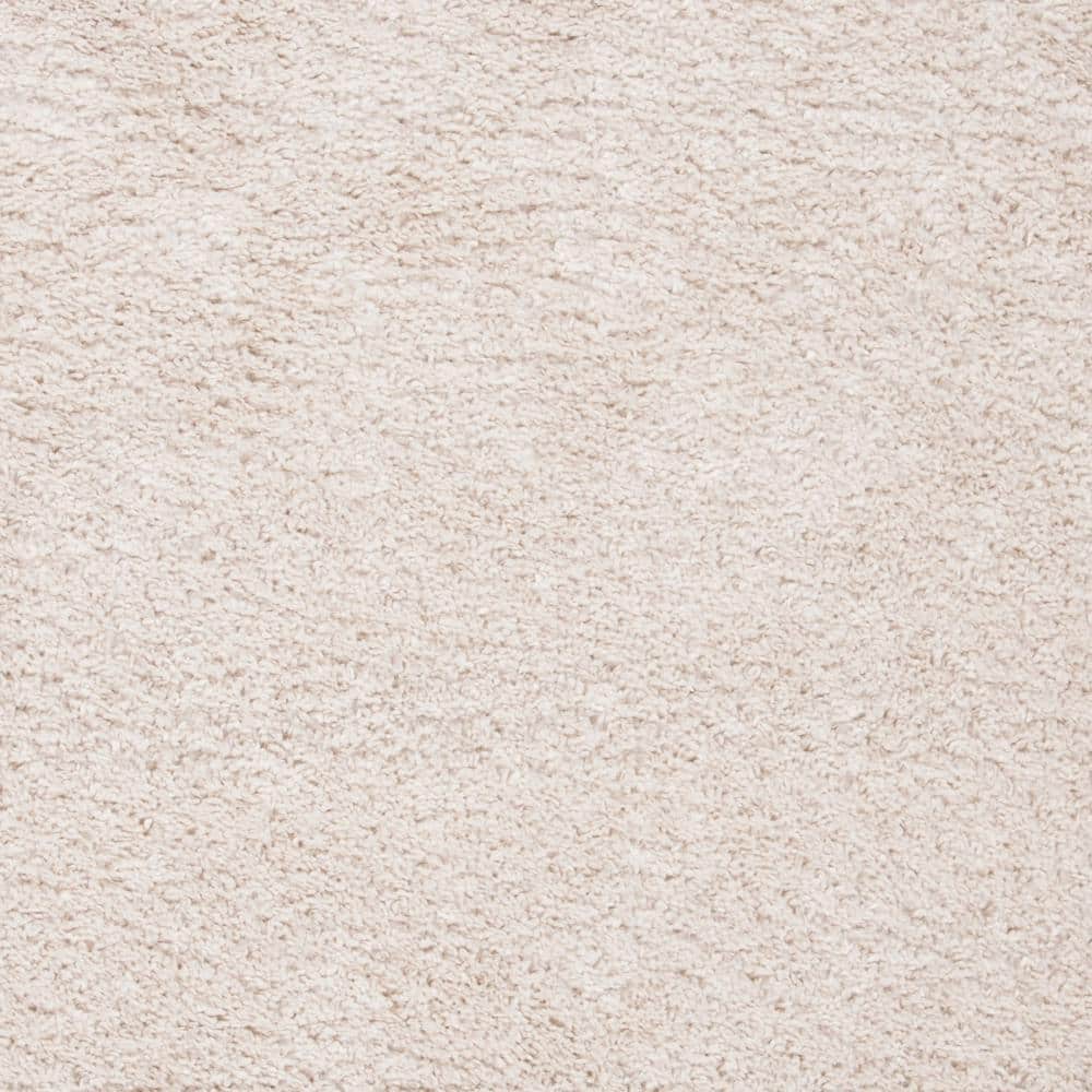 August Shag 900 AUG900 Power Loomed Indoor Area Rug - Beige - 5'3"x5'3" - Safavieh