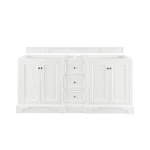 De Soto 73.3 in. W x 23.5 in.D x 35 in. H Bathroom Vanity Cabinet without Top in Bright White