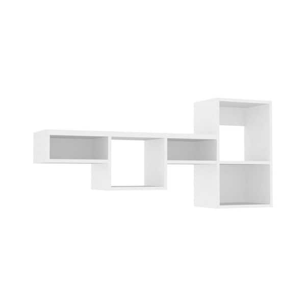 Unbranded 47.2 in. W x 9.9 in. D White Floating Wall Shelf Modern Display Shelves Decorative Wall Shelf