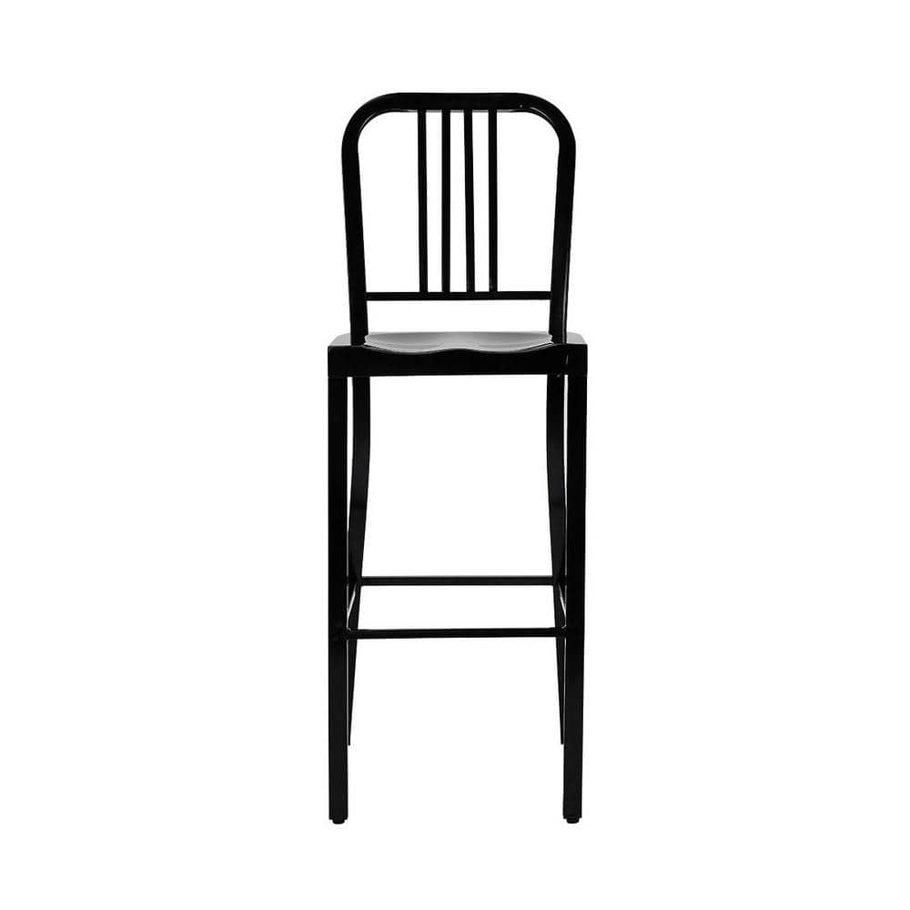 Stylewell black deals metal bar stool