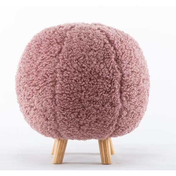 Home 2 Office Pink Fabric Polyester Upholstered Ottoman HO-W06