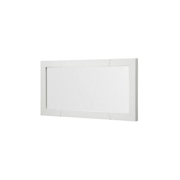 Benjara 45 In. W X 35 In. H Wooden Frame White Wall Mirror BM232850 ...