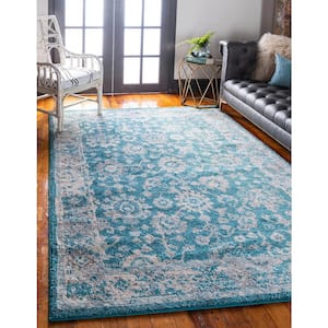 Penrose Krystle Turquoise 5 ft. 3 in. x 7 ft. 7 in. Area Rug