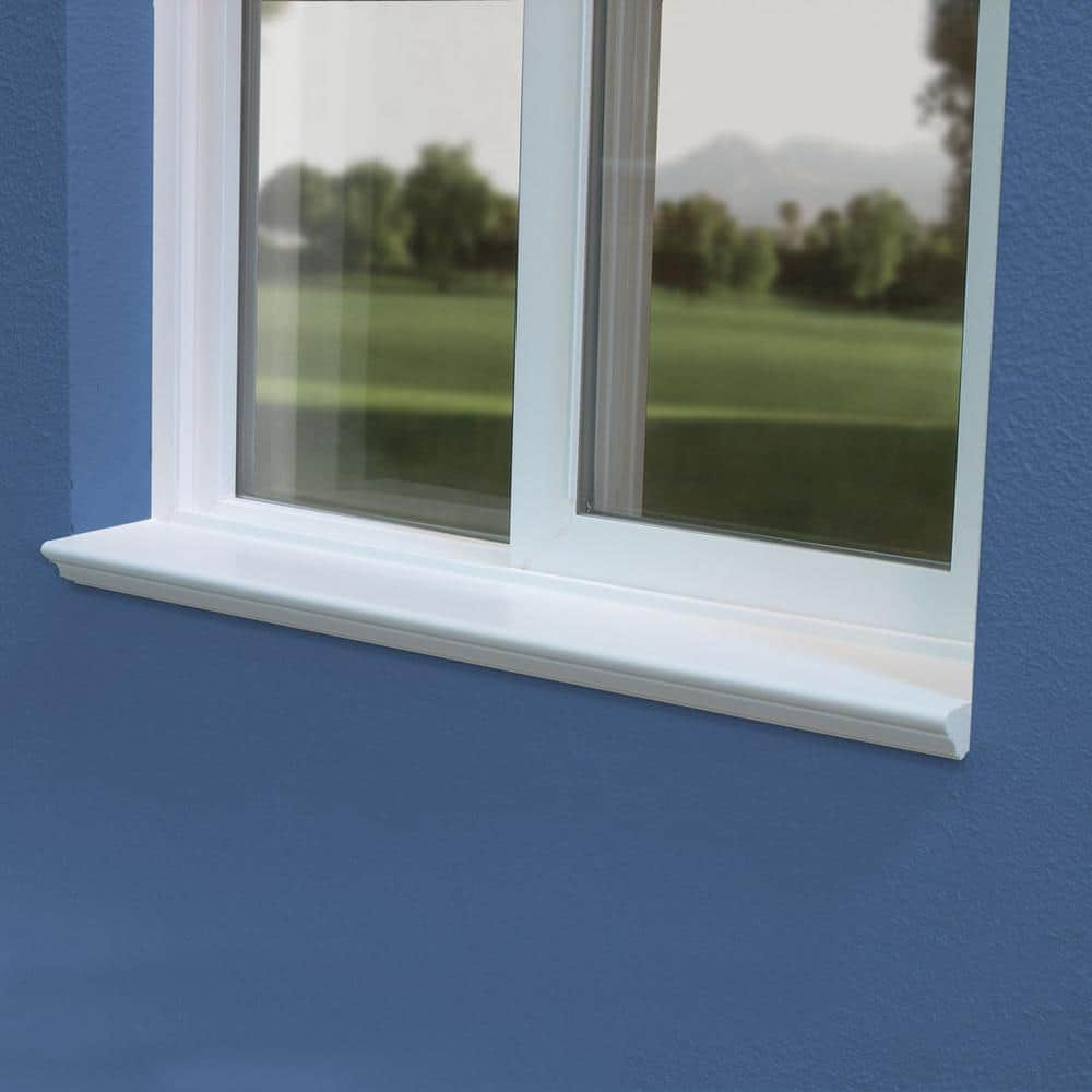 Buy Standard Classic 3 in. x 48 in. x 1 in. White Vinyl Window Sill ...