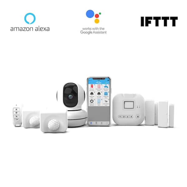 SkyLink Wireless Alarm, Camera Deluxe Security System - Echo Alexa and  IFTTT compatible SK-250 - The Home Depot