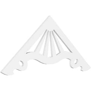 Pitch Marshall 1 in. x 60 in. x 27.5 in. (10/12) Architectural Grade PVC Gable Pediment Moulding
