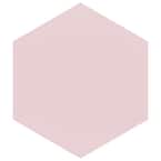 Textile Hex Rose 8-5/8 in. x 9-7/8 in. Porcelain Floor and Wall Tile (11.56 sq. ft. / Case)