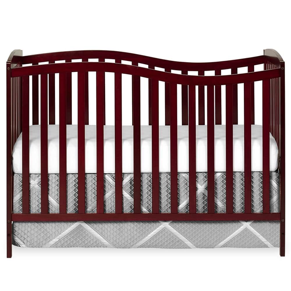 Dream On Me Chelsea 5-IN-1 Cherry Convertible Crib, Red -  680-C