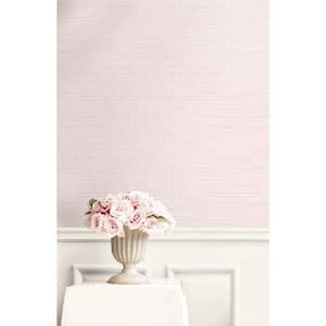 Willow Grasscloth Barely Blush Vinyl Strippable Roll (Covers 60.75 sq. ft.)