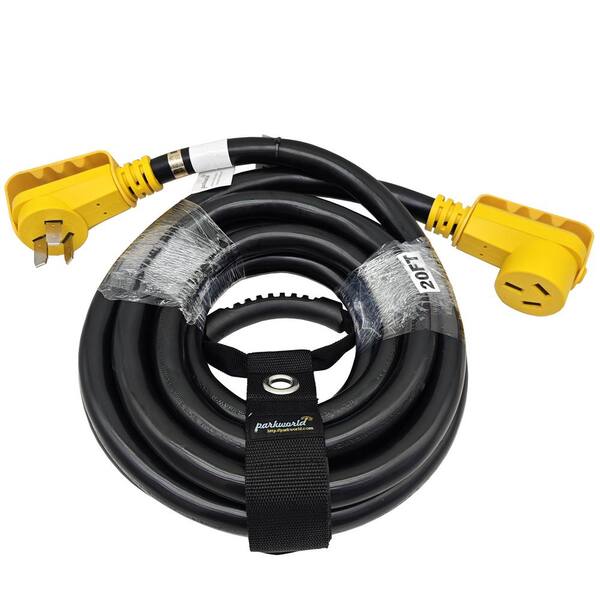 30 FT 10/4 SOOW Black Rubber Flexible Cord - Heavy Duty Extension Cable (Copper Wire)