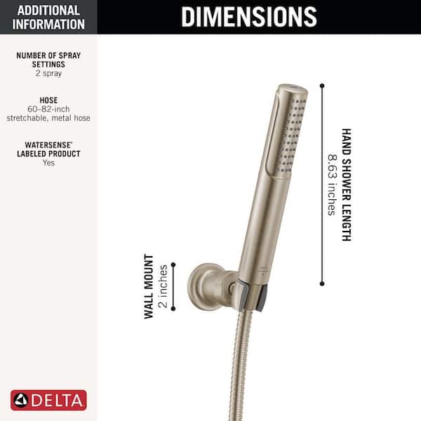 Delta Bonacci ProClean 2-Spray Wall Mount Handheld Shower Head