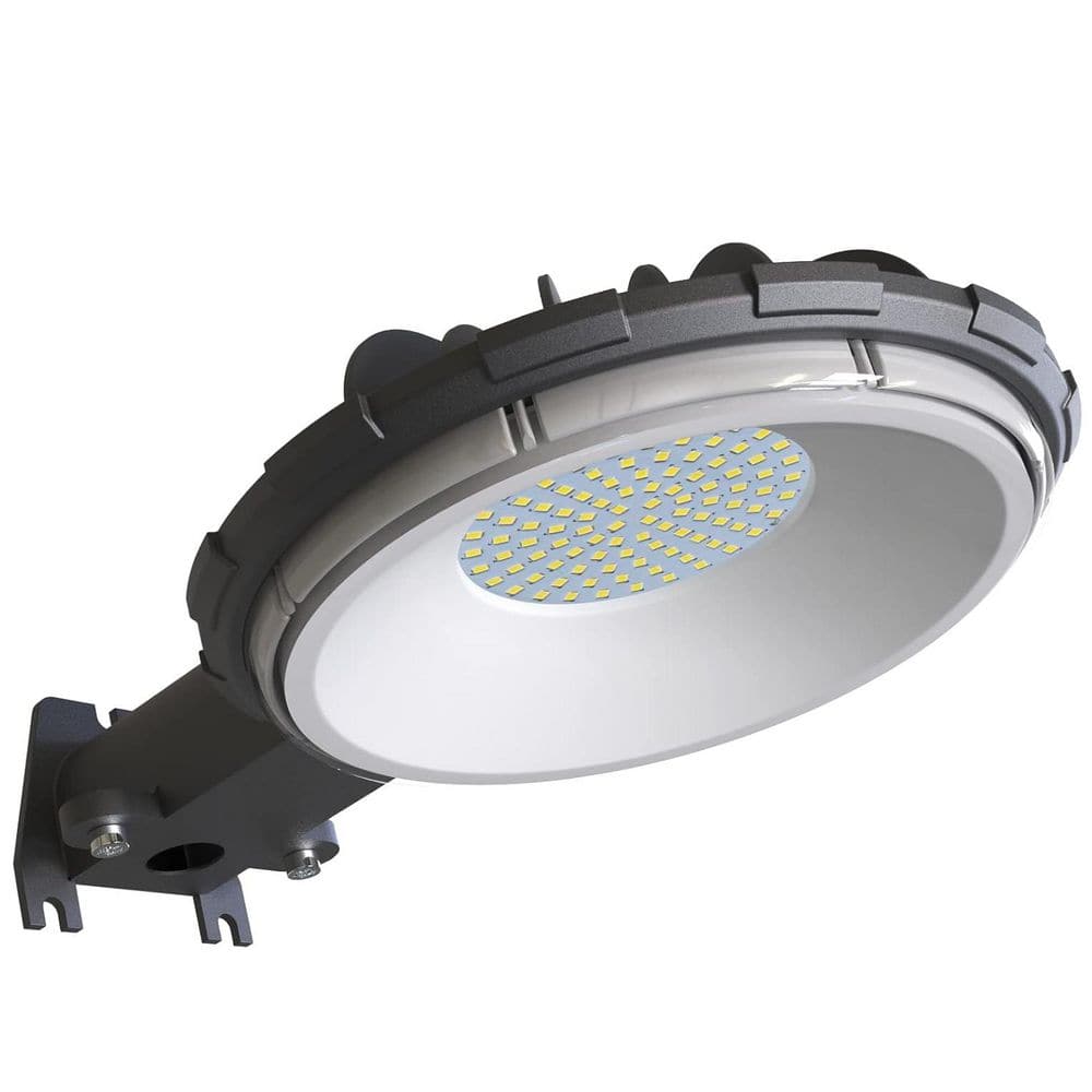 80W Gray Integrated LED Barn Floodlight 10000 Lumen Dusk to Dawn Outdoor Area Security Light 5000K Daylight price history on PriceWatchPro