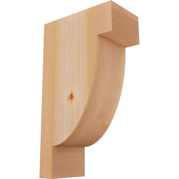 Ekena Millwork 5-1/2 in. x 10 in. x 18 in. Western Red Cedar Alpine Smooth Corbel