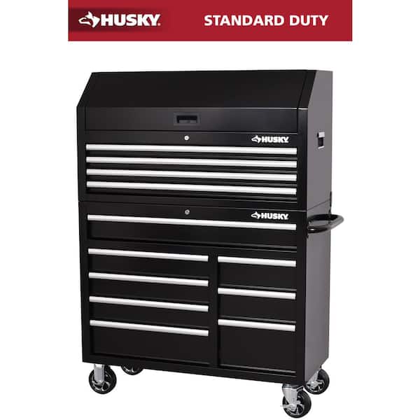Tool Storage 42 in. W x 18 in. D Standard Duty Black Tool Chest Combo