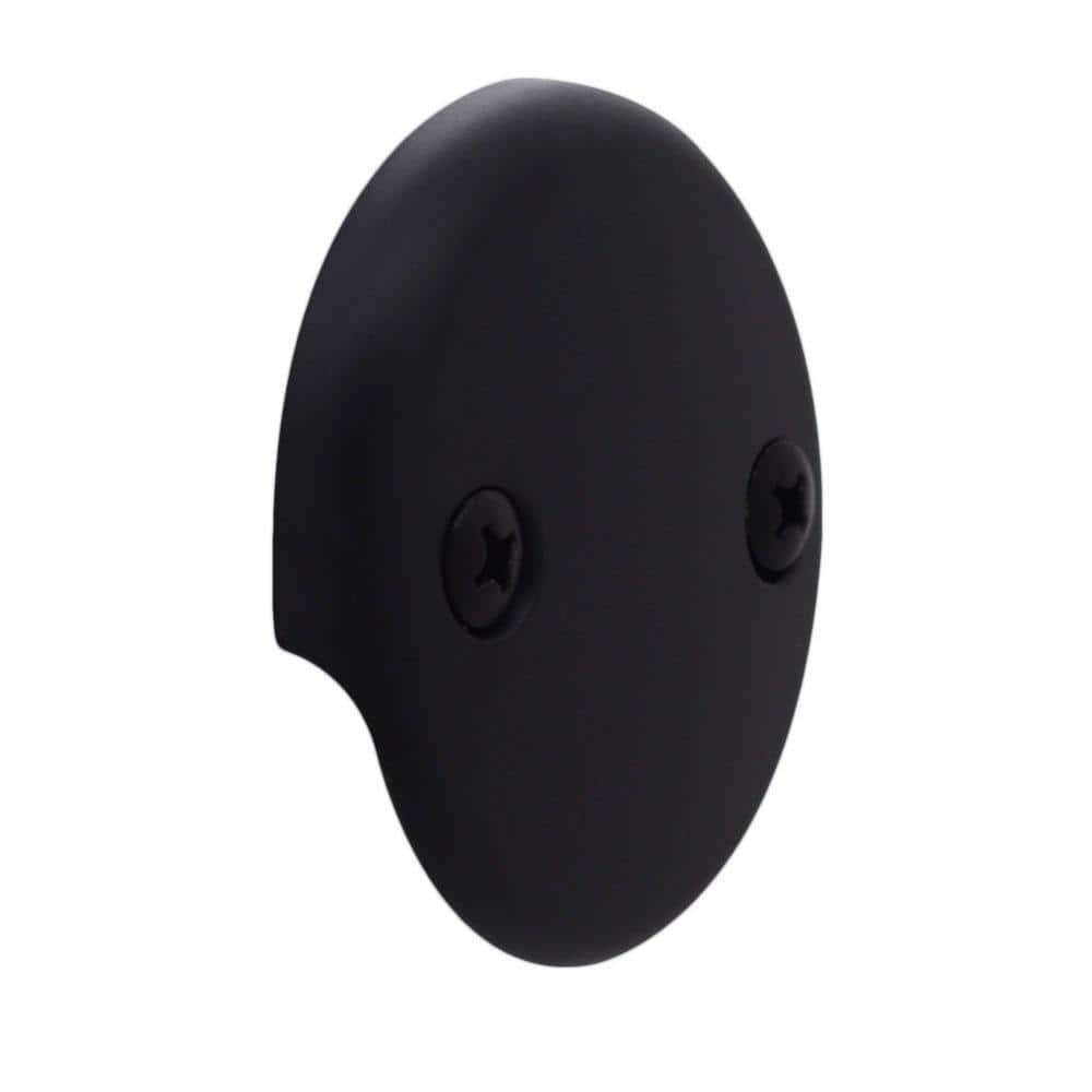 Matte Black Coarse Thread Twist & Close Bathtub Drain Trim Kit