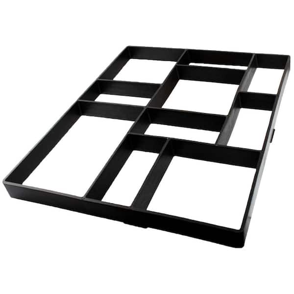 Jumbo Size 23.6 x 19.7 x 1.8 Concrete Path Maker Molds Reusable Paver Lawn Patio Yard Garden DIY Walkway 10-Grid