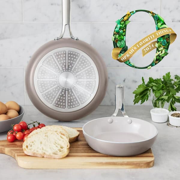 GreenPan Nova 2-Piece 8 in. and 10 in. Ceramic Nonstick Frying Pan
