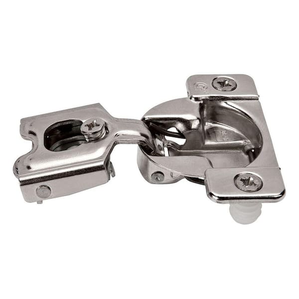 Liberty 1 Pair Face Frame 35 mm 110-Degree 3/4 in. Overlay Nickel Cabinet Hinge (2 Pieces)