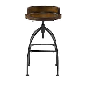 Home Decorators Collection Hamrick Industrial Wood and Iron Adjustable ...