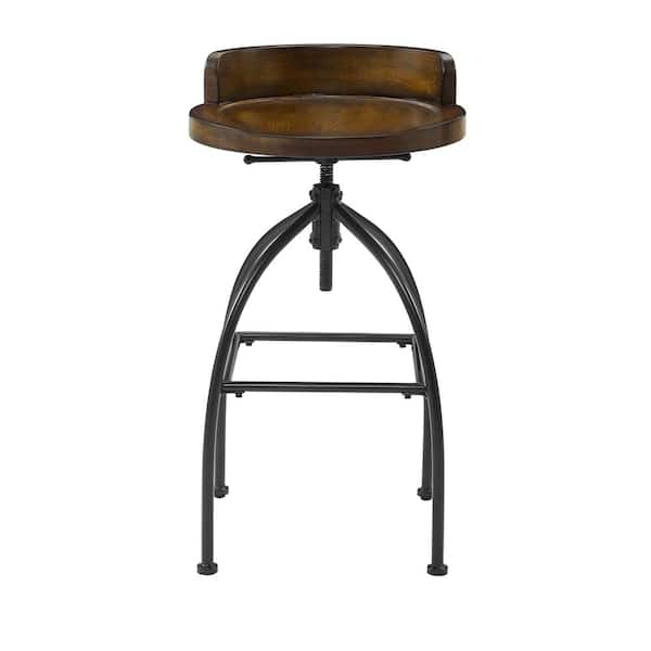 Crosley Furniture Edison Natural, Adjustable Bar Stool Height