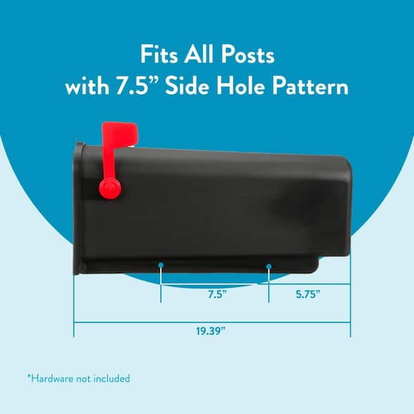 Mailbox Set Winston Mailbox Mayne Newport Mail Post & Bundle - Black Outdoor ...