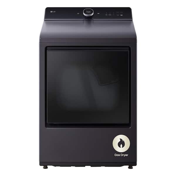 7.3 cu. ft. Vented SMART Gas Dryer in Matte Black with EasyLoad Door, TurboSteam and Sensor Dry Technology