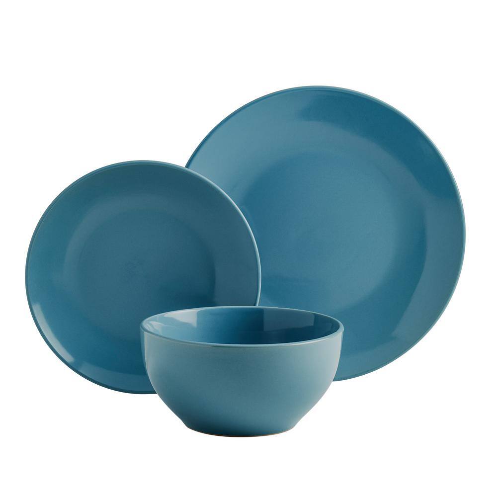 UPC 048552584913 product image for Tabletops Gallery 12-Piece Coupe Stoneware Dinnerware Set, Light Blue | upcitemdb.com