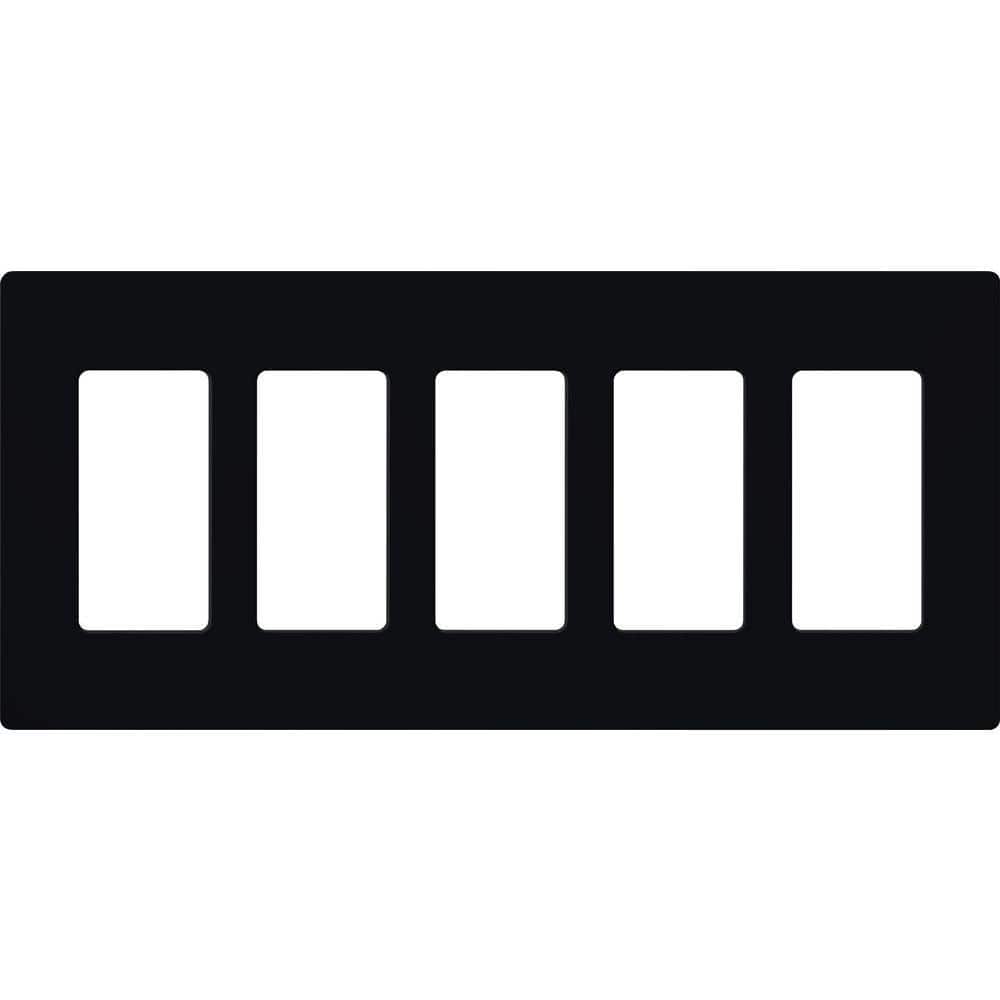 Claro 5 Gang Wall Plate for Decorator/Rocker Switches, Gloss, Black (CW-5-BL) (1-Pack) price history on PriceWatchPro