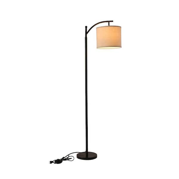 Cedar Hill 62 in. Black Floor Lamp 413108 - The Home Depot