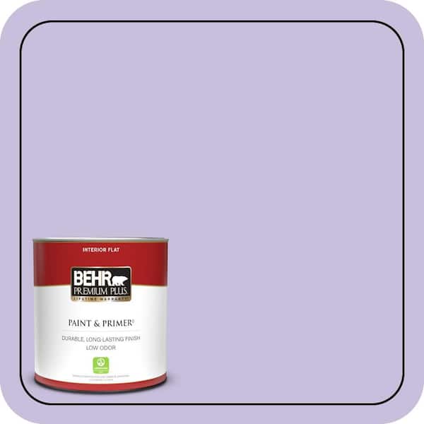 BEHR PREMIUM PLUS 1 qt. #640B-4 Innuendo Flat Low Odor Interior Paint & Primer