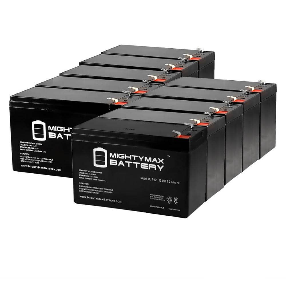 Mighty Max Battery ML7-12 2 Pack 12 Volt 7.2 AH SLA Battery 