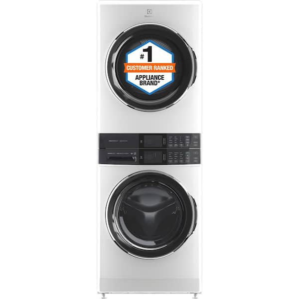 Electrolux 4.5 cu. ft. Stacked Washer and 8.0 cu. ft. Electric Dryer Laundry Tower in White with SmartBoost Premixing, Energy Star