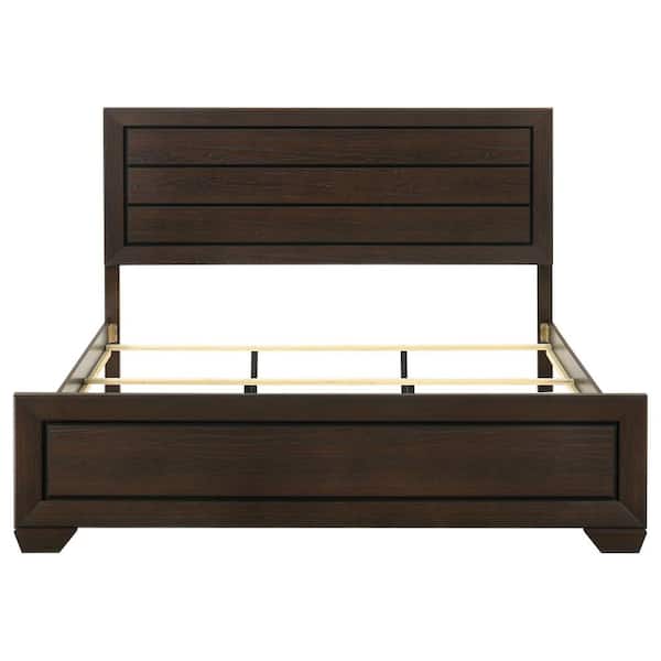 Coaster Kauffman Dark Cocoa Brown Wood Frame Eastern King Panel