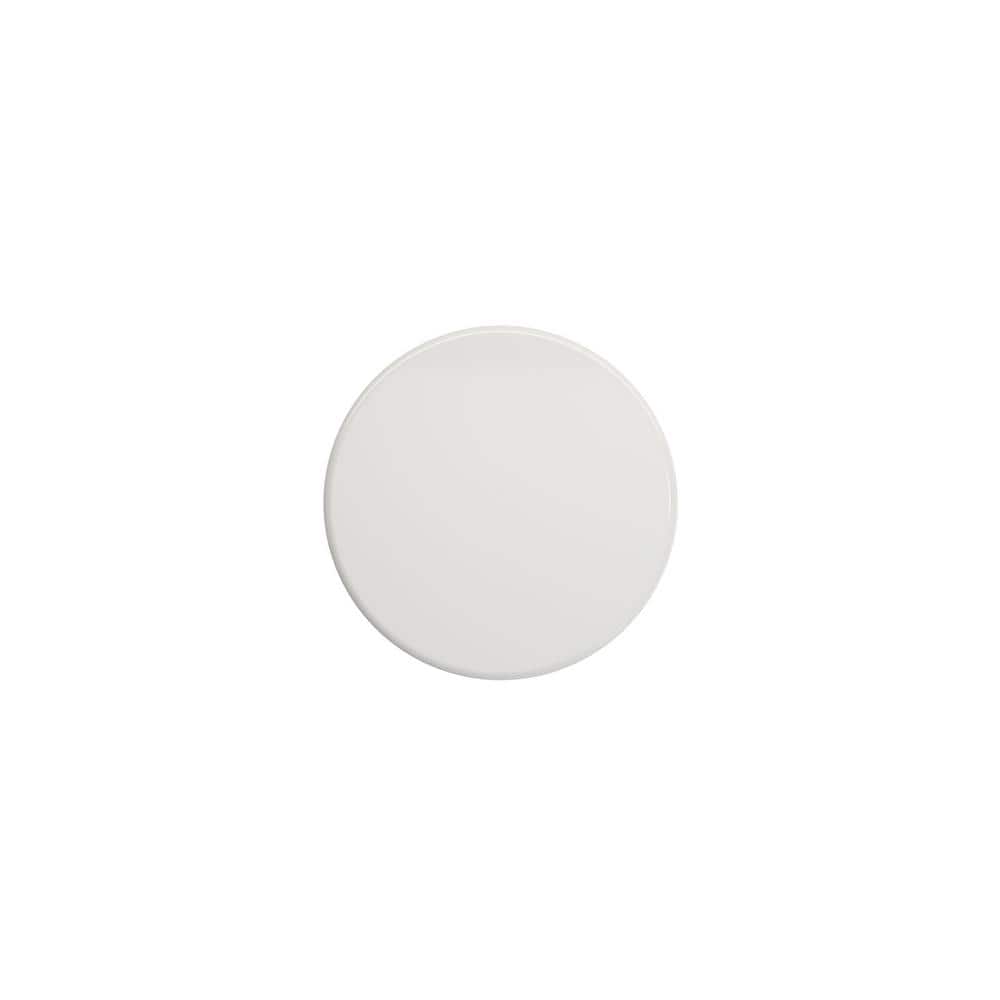 White and Gray Fireclay Kitchen Sink Drain Cover