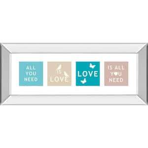 "Words Of Kindness Il" By The Vintage Collection Mirror Framed Print Wall Art 18 in. x 42 in.