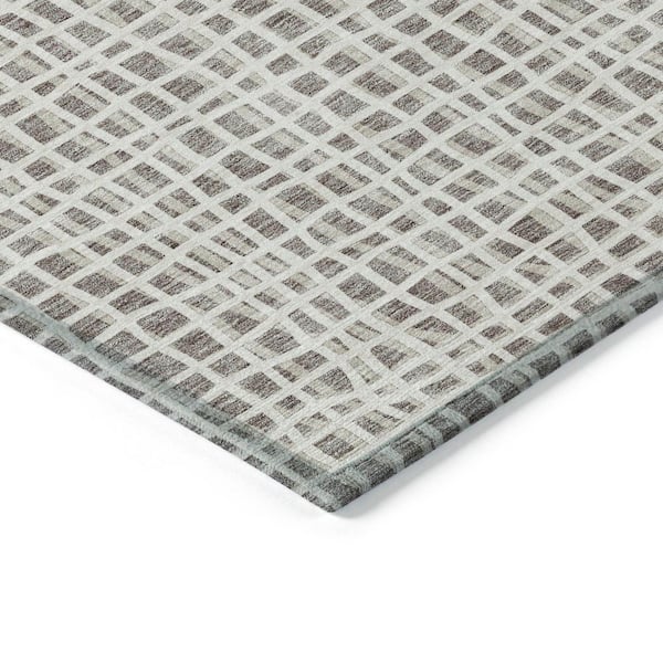 Chantille Machine Washable Indoor/Outdoor Abstract ACN729 Taupe 1 ft. 8 in. x 2 ft. 6 in. Area Rug