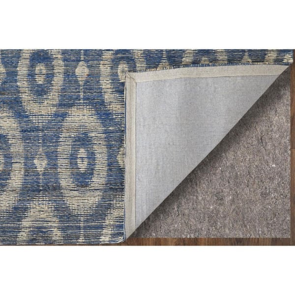 5 X 8 Blue, Tan Geometric Area Rug