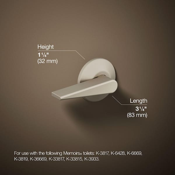 KOHLER Left-Hand Trip Lever in Brushed Nickel K-9167-L-BN - The