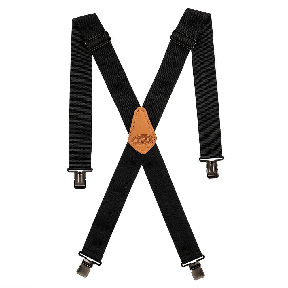 BUCKET BOSS Web Black Work Suspenders 61120 - The Home Depot