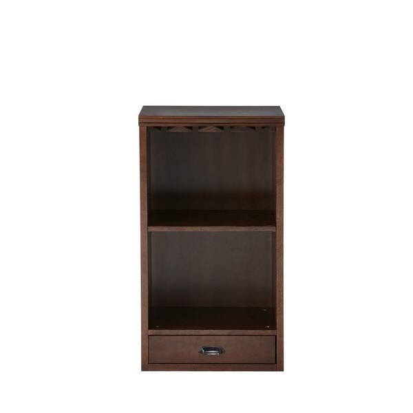 Home Decorators Collection Quentin Brown Modular Bar Hutch with Shelves