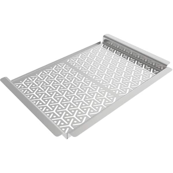 Mr. Bar-B-Q 14 x 11 3/8 Stainless Steel Perforated Grill Tray