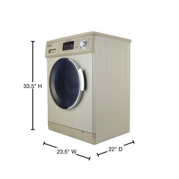 BLACK+DECKER 2.7 cu. ft. All-in-One Washer and Dryer Combo in White BCW27MW  - The Home Depot